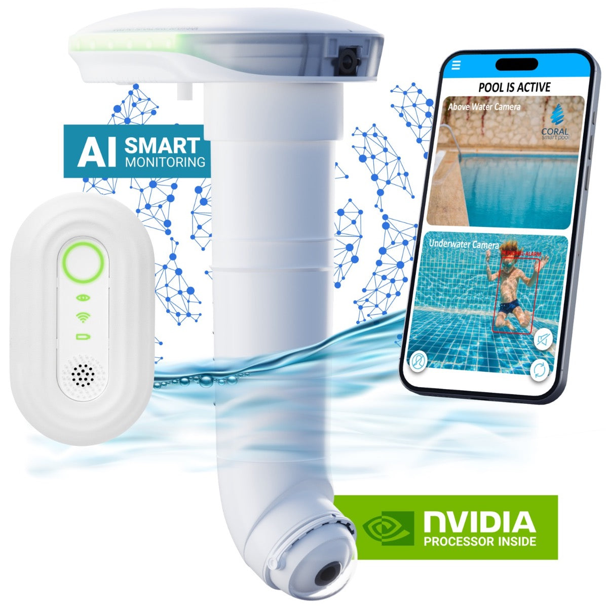 MYLO - Dual Camera Pool Alarm Virtual Lifeguard Alert System
