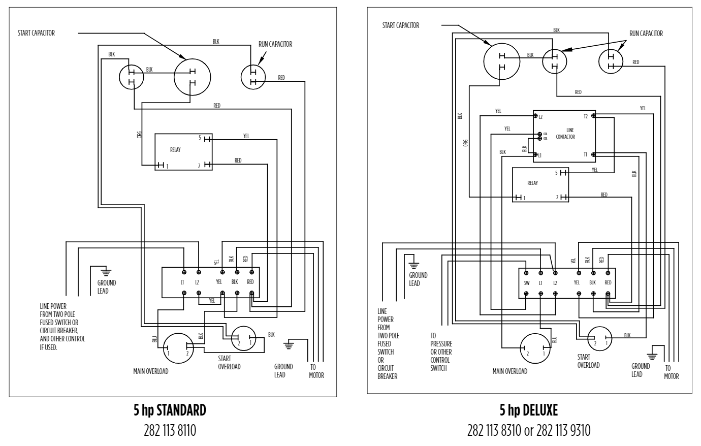 Franklin Electric 2821139310 - 5 HP - Submersible Motor Control Box - DELUXE w/ Magnetic Contactor