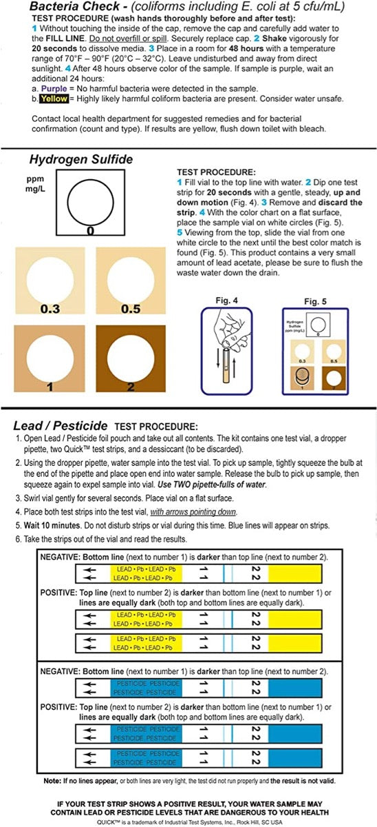 Industrial Test Systems, Inc. (ITS) - Home Water Quality Test Kit - 487986