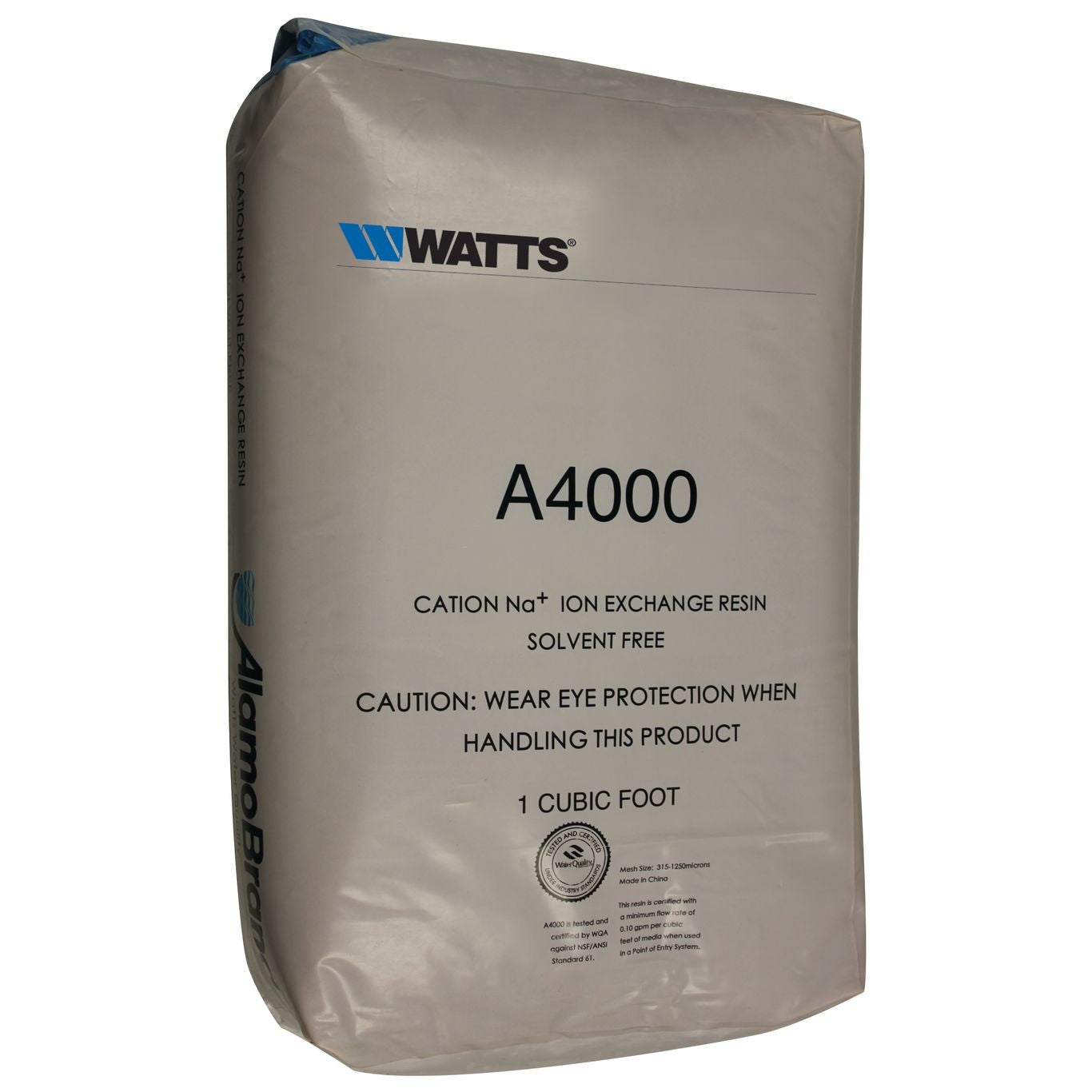 Water Softener Resin - Cation - 8% Crosslink - 16x40 Mesh - 1 CuFt - A4000 ( C1 )