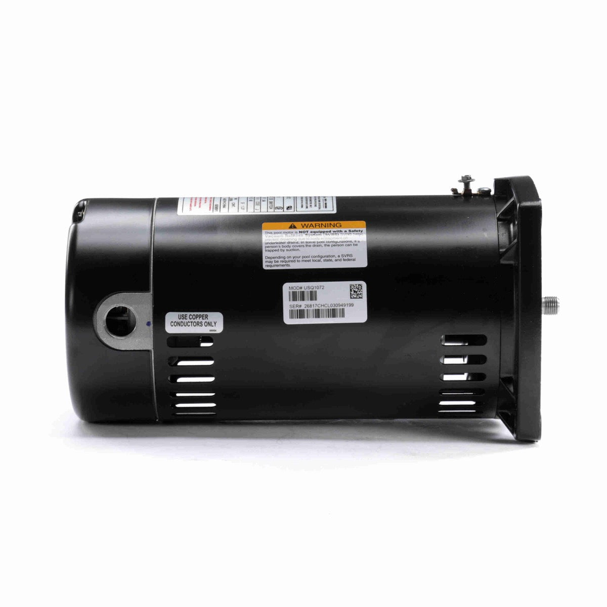 Century Electric USQ1072 (equivalent to the HSQ095) - Pool Pump Motor - 48Y Frame - Square Flange - 0.95 HP - 115/230V