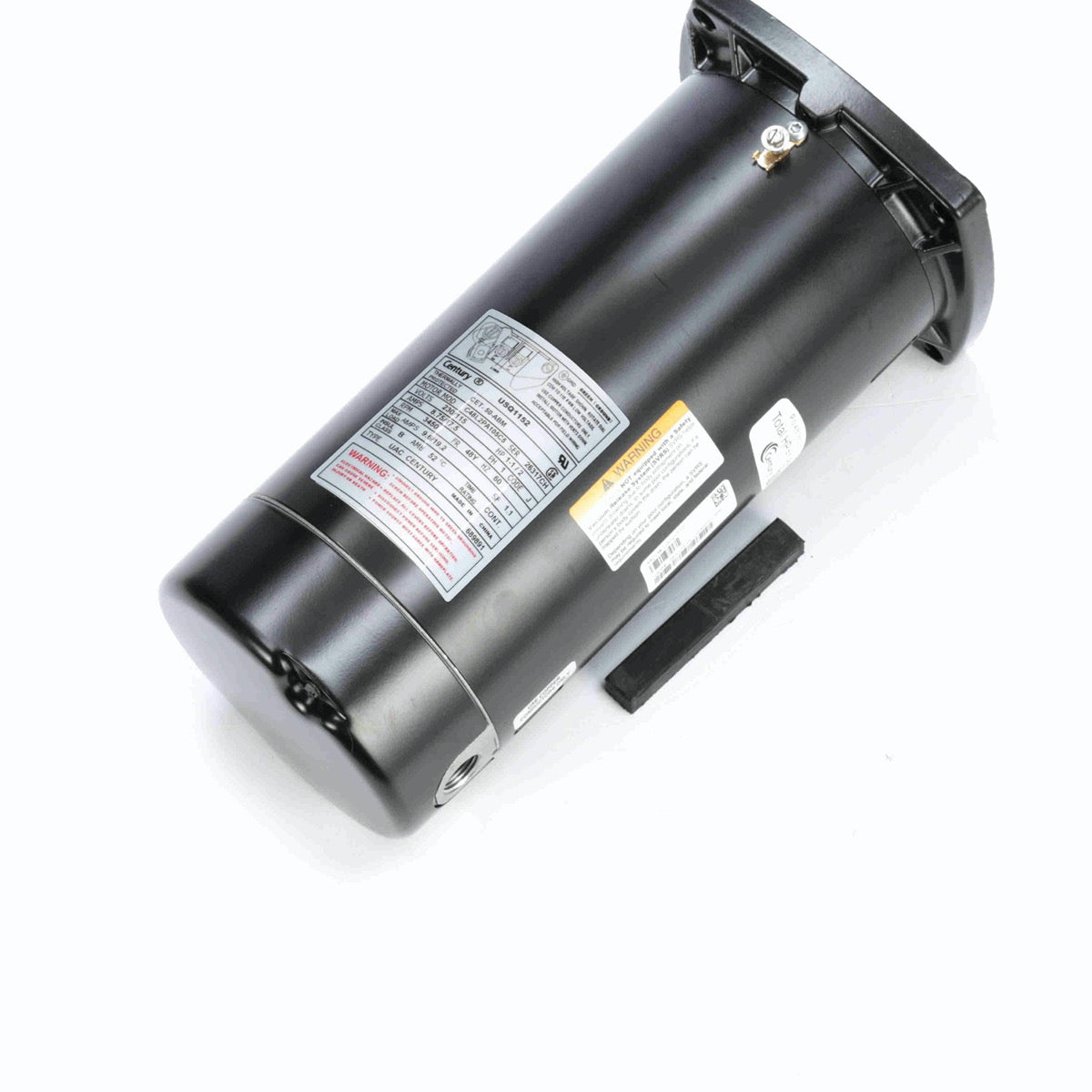Century Electric USQ1152 (equivalent to HSQ165) - Pool Pump Motor - 48Y Frame - Square Flange - 1.65 HP - 115/230V