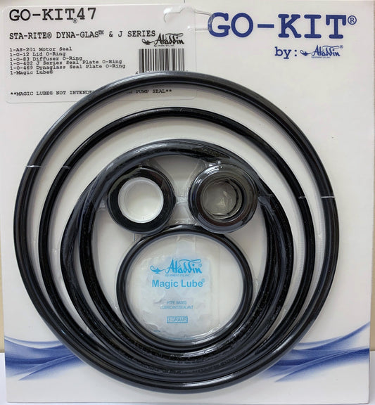 Aladdin GO-KIT47- Standard Repair Seal Kit - Dyna-Glas / J Series