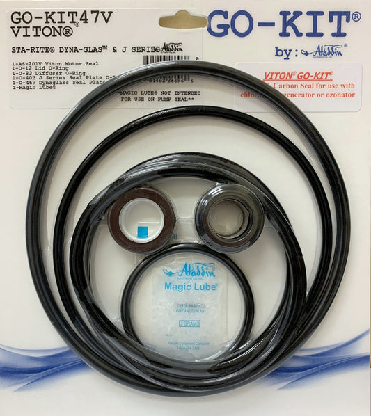 Aladdin GO-KIT47V - Premium Salt Water Repair Seal Kit - Starite Dyna Glas