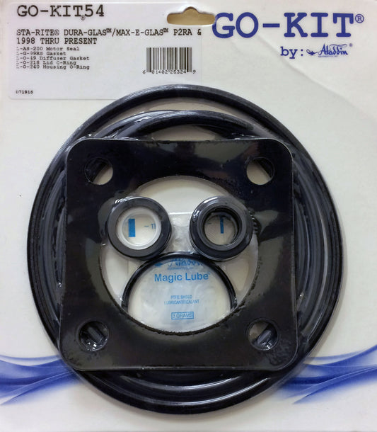 Aladdin GO-KIT54 - Standard Repair Seal Kit - Starite Dura-Glas / Maxi-Glas P2RA / P2R Pool Pumps