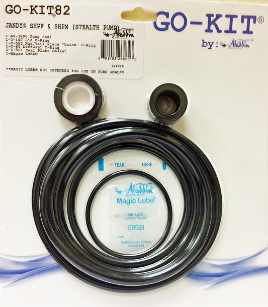 Aladdin GO-KIT82 - Standard Repair Seal Kit - Jandy SHPF / SHPM Stealth Pump