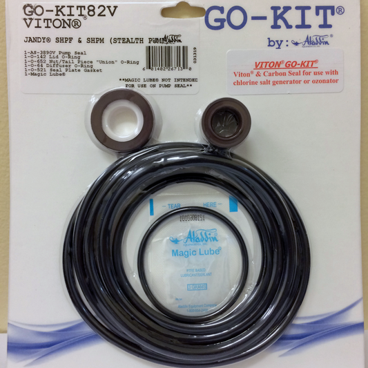 Aladdin GO-KIT82V - Premium Salt Water Repair Seal Kit - Jandy SHPF / SHPM Stealth Pump