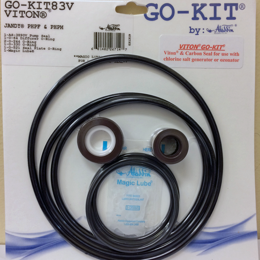 Aladdin GO-KIT83V - Premium Salt Water Repair Seal Kit - Jandy PHPF / PHPM  ( Post 2006 )