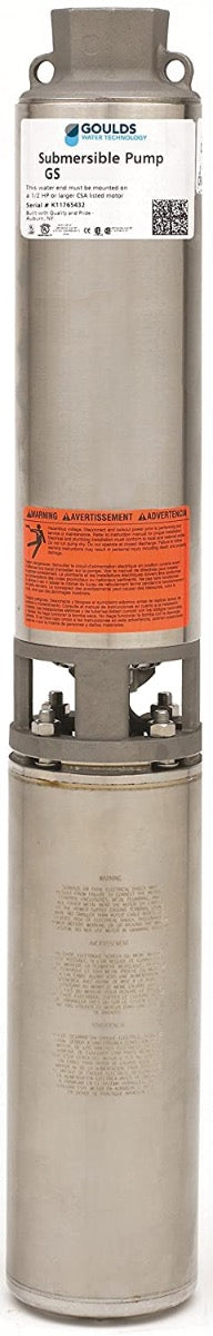 Goulds 25CS15412CL Submersible Pump - 25GPM - 1.5HP - 230V - 3W