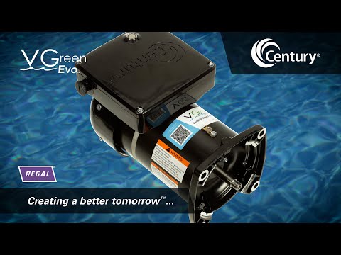 Century Electric VGREEN EVO - EVC130 - Variable Speed Pool Pump Motor - 56J Frame - Round/Circular Flange - 1.30 HP - 115/230 Volt