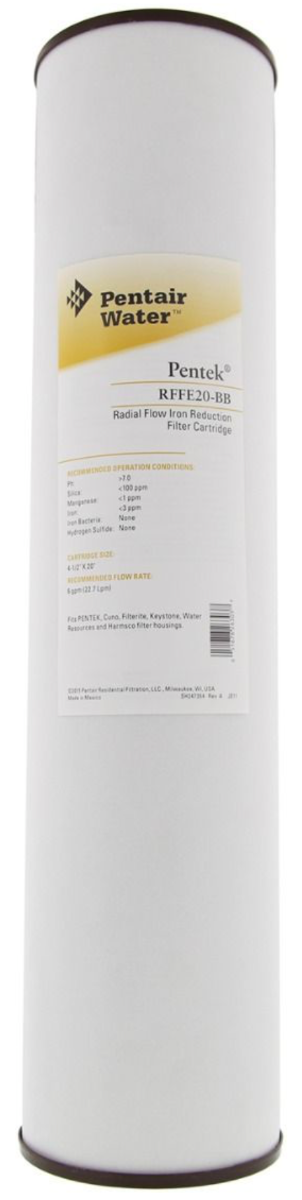 RFFE20-BB - Radial Flow iron Reduction Cartridge - 4-1/2 x 20 inch