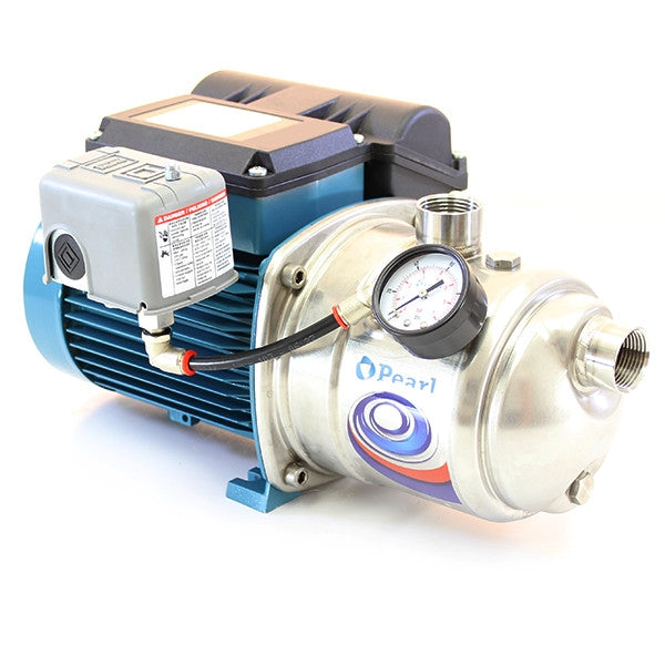 Pearl JSC10F16P - Stainless Steel - Jet Pump - Brass Impeller - 1 HP - 115 / 230 Volt