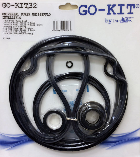 Aladdin GO-KIT32 - Standard Repair Seal Kit - Pentair Whisperflo / Intelliflo Pool Pumps
