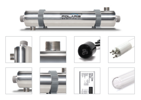 Polaris Scientific UV All in one Ultraviolet (UV) Water Disinfection and filtration System - UVA-418-S22