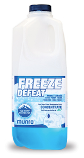 Munro Freeze Defeat - Antifreeze for your pump - nontoxic