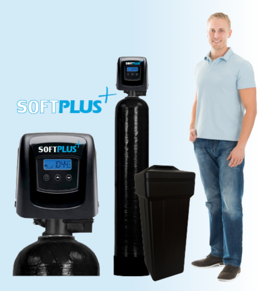 Supreme Water Softener - High Efficiency Water Softener - w/ Fleck 5800 SXT Control Valve - Catalytic Carbon Filter System 0.75 cuft - 24,000 Grain
