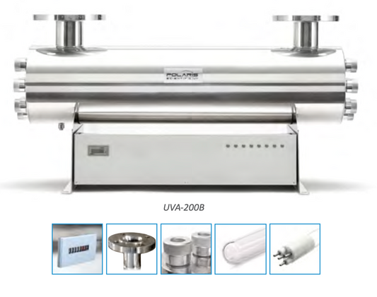 Polaris UV Water Disinfection System - High Output - 200 GPM - UVA-200B