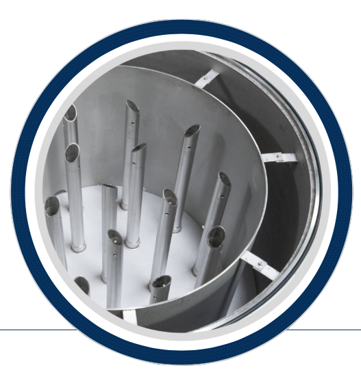 Hydroscientic 140 GPM Stainless Steel Swing Bolt 5-Filter Jumbo Filter Housing 40 inch filters - MRH-540-2