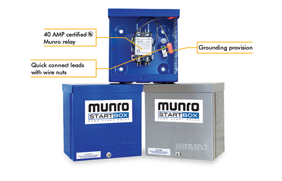 Munro StartBox MPSR24 - Standard - Pump Start Relay - 24V Controller