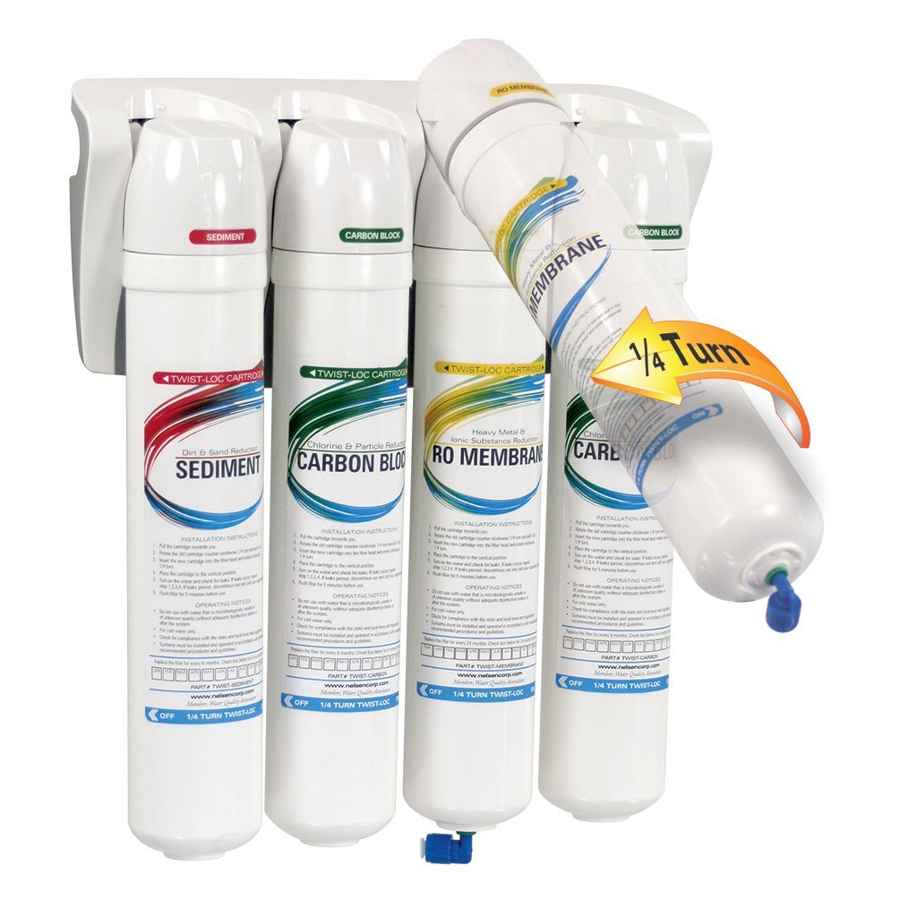 Nelsen Water Solutions - Quick Twist 75 gpd RO Water Filter System - TWIST-LOC-RO-75