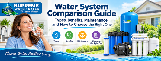 Water System Comparison Guide: Types, Benefits, Maintenance, and How to Choose the Right One