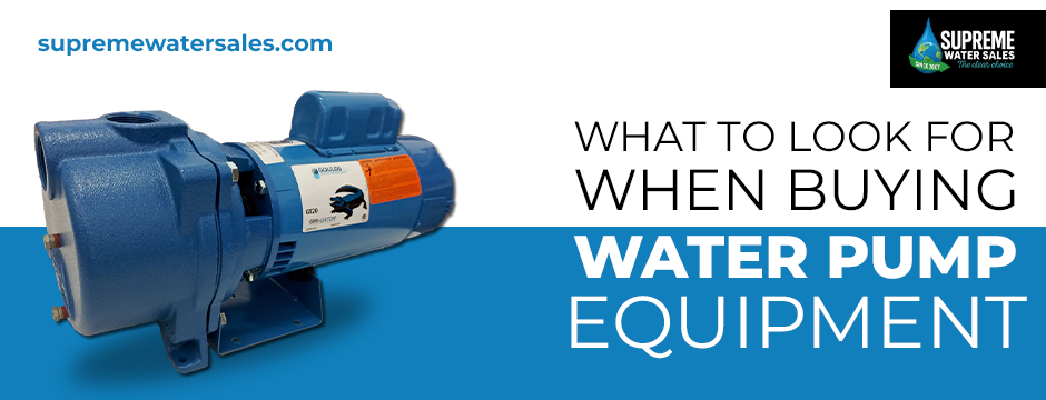 water pump equipment 