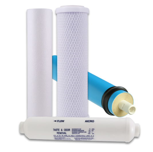Reverse Osmosis Filter Kit - 4-Stage RO System - 50 GPD Rated