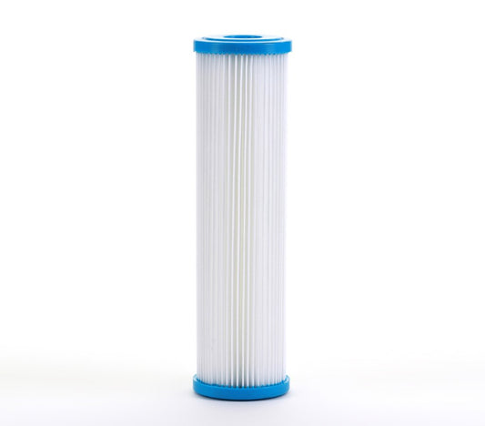 Hydronix Pleated Sediment Water Filter - 20 Micron - 2-1/2 x 9-7/8 inch - SPC-25-1020