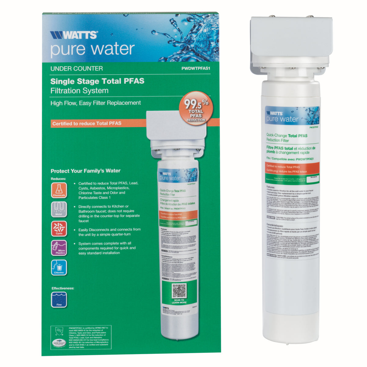 FOREVER CHEMICALS REMOVAL - PFAS Water Filter | 0.5 Micron Under Sink ...