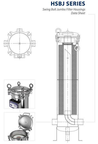 Hydroscientic - Stainless Steel Swing Bolt - Jumbo 170 Filter Housing HSBJ170