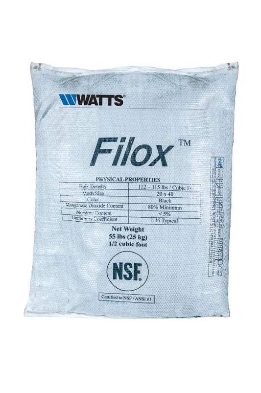Filox A8033 - High Performance Media for Iron, Hydrogen Sulfide and Manganese Removal - 1/2 cuft/bag