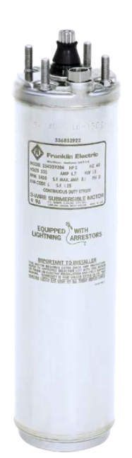 Franklin Electric 2343162604 - 4 Inch Submersible Motor - 3 HP - 230 Volt - 3-Wire - 3 Phase