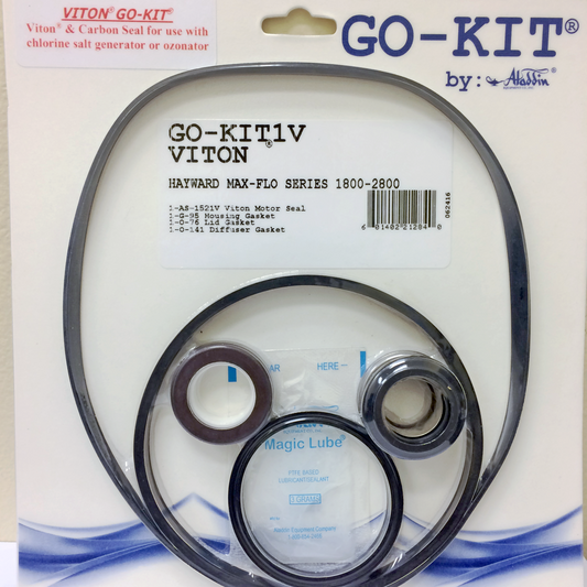Aladdin GO-KIT1V - Premium Salt Water Repair Seal Kit - Hayward MaxFlo Series 1800-2800 Pool Pumps