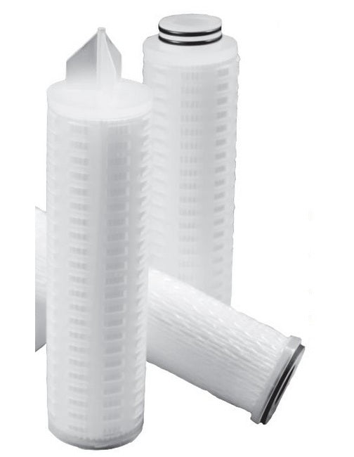 Hydronix AR Series Pleated Sediment Water Filter - 0.2 Micron Absolute Rated  - 2-1/2 x 10 inch - AR0020S01A - End Cap Style 222/Flat