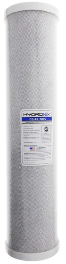 Hydronix Carbon Block Filter - 5 micron - 4-1/2 x 20 - CB-45-2005