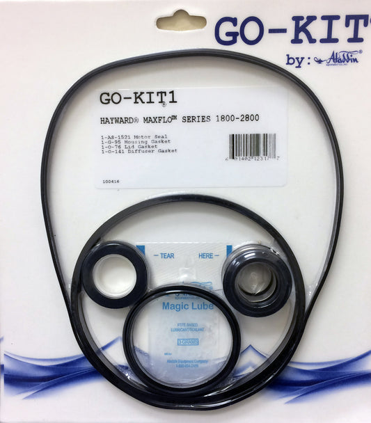Aladdin GO-KIT1 - Standard Repair Seal Kit - Hayward MaxFlo Series 1800-2800 Pool Pumps