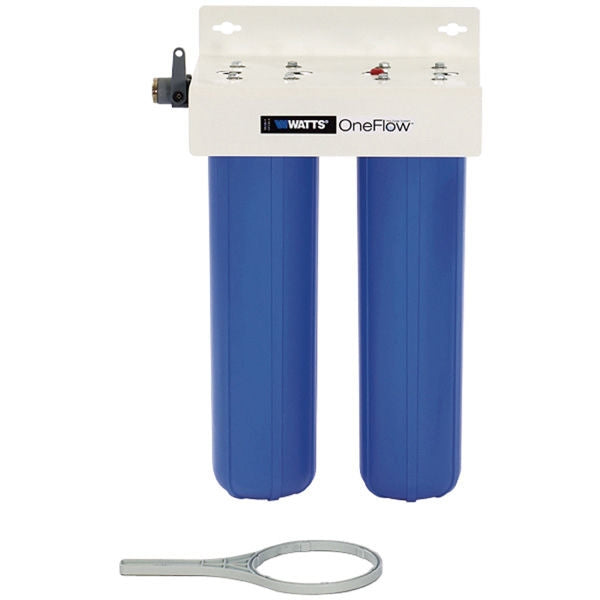 One Flow Filter Watts OneFlow In Line - Dual Cartridge - Anti-Scale System - 4 gpm - O