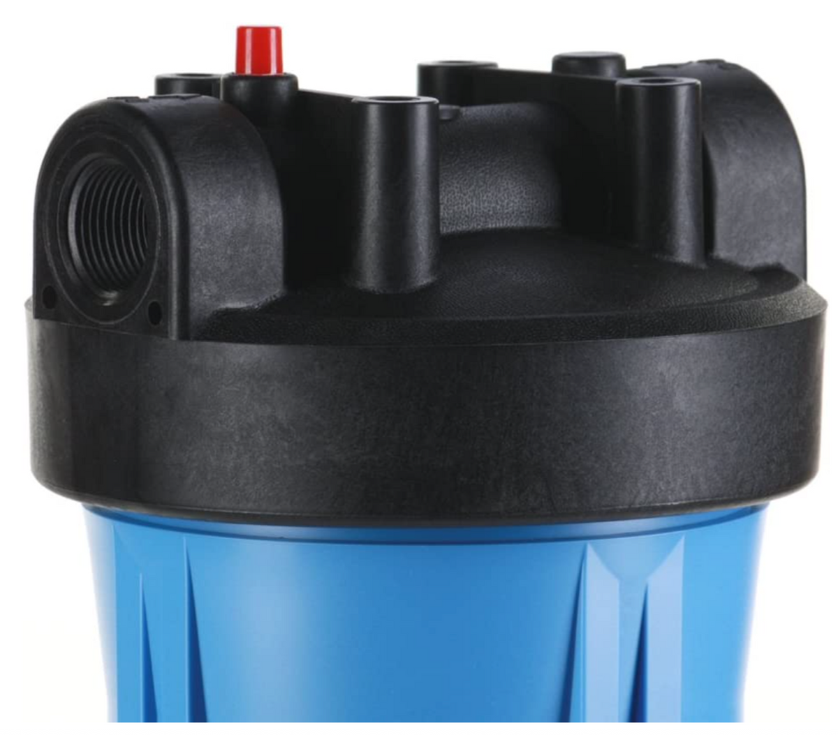 Hydronix Water - HF45 Series - Blue Filter Housing W/Pressure Relief -  4.5 x 20 inch - 1 inch Ports
