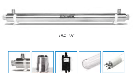 Polaris UV Water Disinfection Systems - 8 GPM - UVA-8C