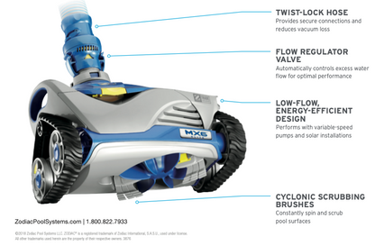 ZODIAC MX6 Elite - Advanced Suction Mechanical Pool Cleaner