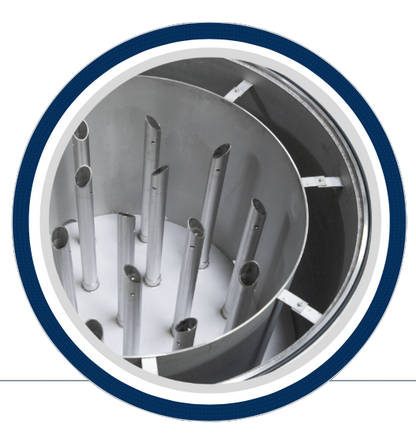 Hydroscientic 140 GPM Stainless Steel Swing Bolt 5-Filter Jumbo Filter Housing 40 inch filters - MRH-540-2