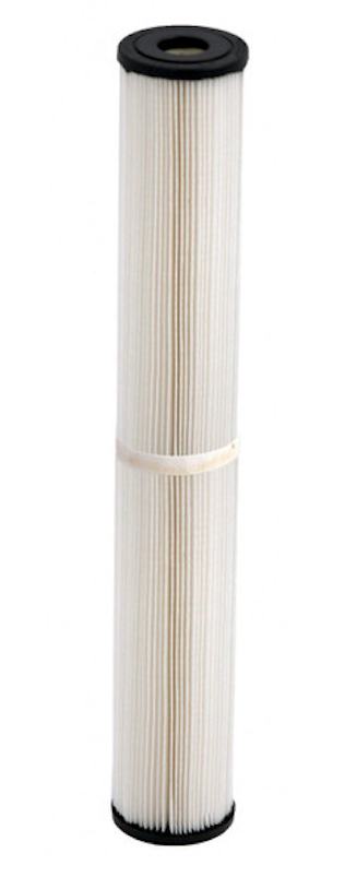 Harmsco  Premium Polyester Pleated Filter Cartridge - 2-3/4 x 20 inch - 0.35 Micron - 801-0.35/20W - Made in USA