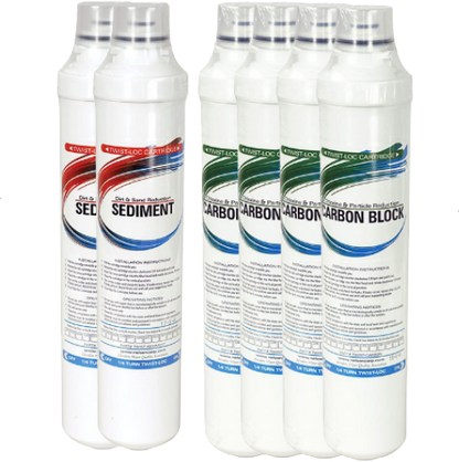Nelsen Water Solutions - Quick Twist Replacement filters - for the Quick Twist RO Water Filter System