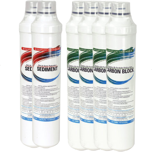 Nelsen Water Solutions - Quick Twist Replacement filters - for the Quick Twist RO Water Filter System