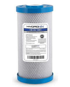Hydronix Carbon Block Filter - 1 micron -  4-1/2 x 9-7/8 - CB-45-1001